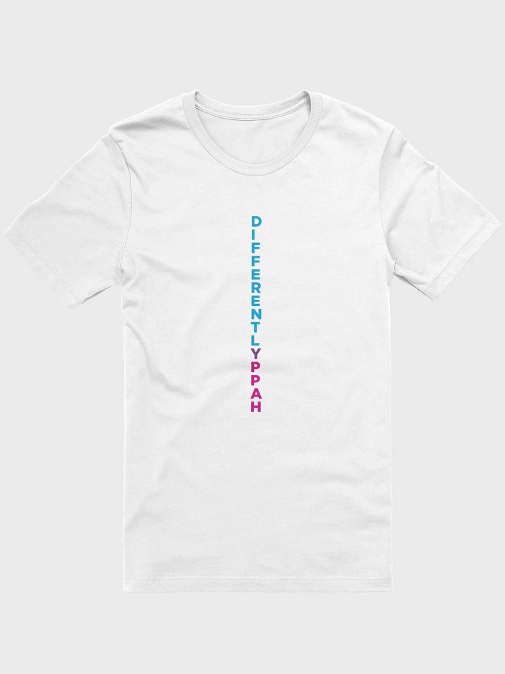 Differently Happy white T product image (1)