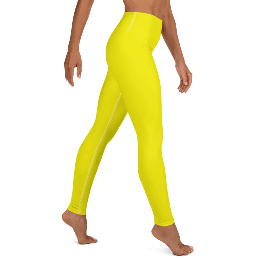 Lemon Yellow Yoga Leggings product image (4)