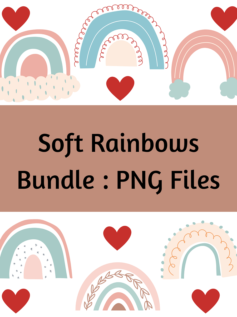 Soft Rainbows : Png files product image (1)