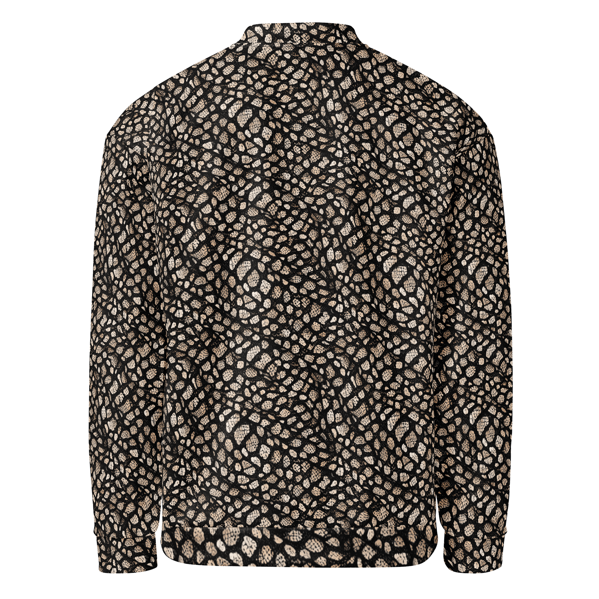 Brown Skin Snake Bomber Jacket product image (2)