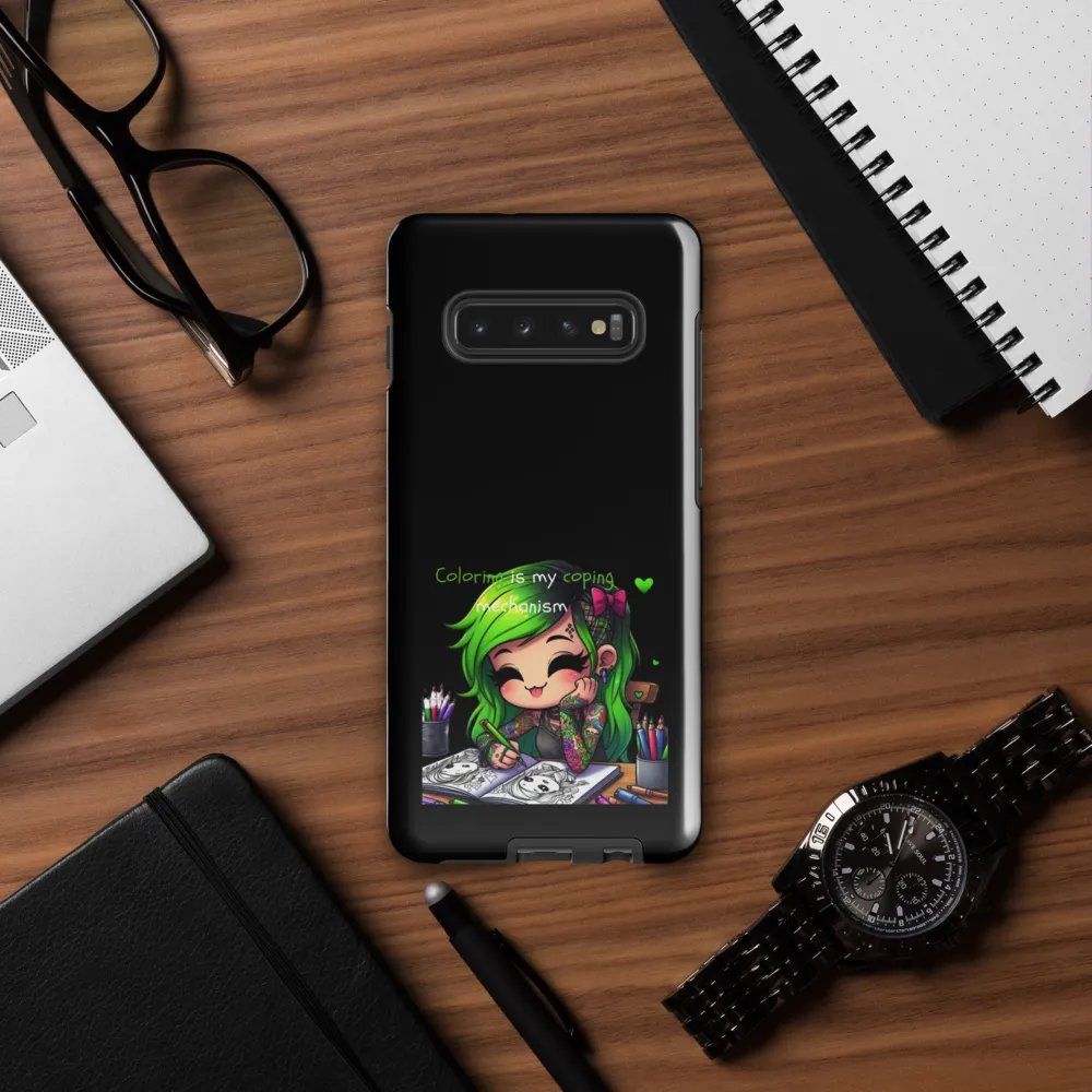 coloring is my coping mechanism samsung case product image (57)