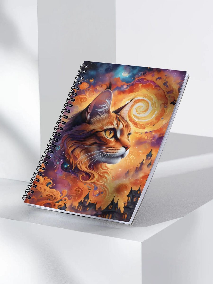 Feline Fantasy in the Galaxy Spiral Notebook product image (3)