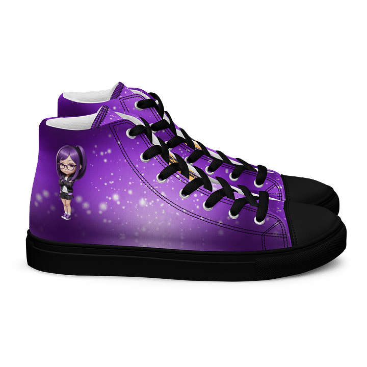(Purple CHIBI) K Women's High Top Canvas Shoes product image (2)