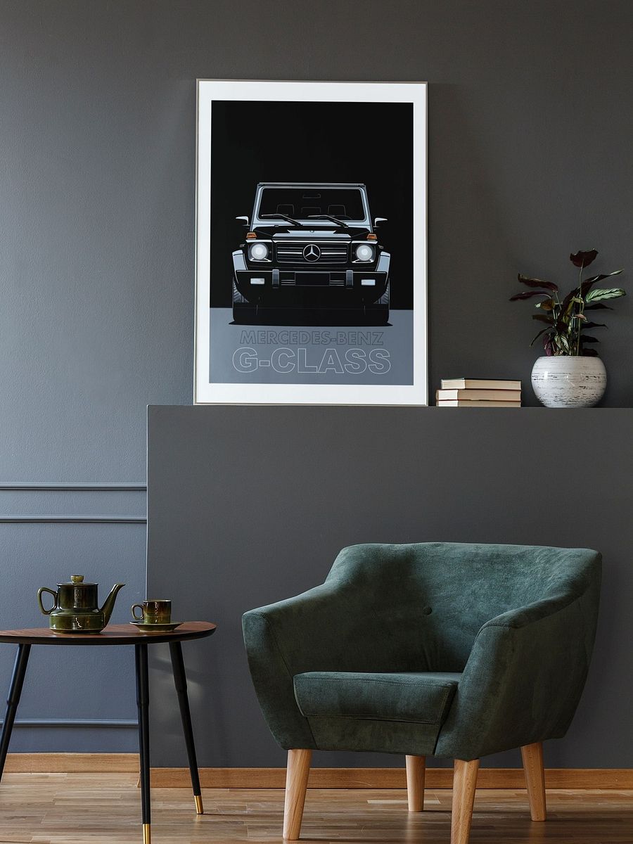Mercedes-Benz G-Class Poster, Off-Road Luxury SUV Art Print, Car Enthusiast Wall Decor, Iconic G-Wagon Illustration, Automotive Poster product image (2)