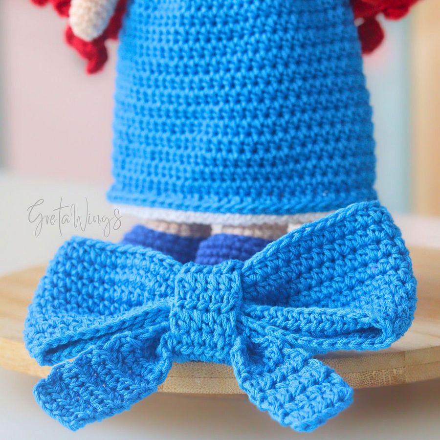 🌊Patrón de Amigurumi de Ariel – Versión Humana con Vestido Rosa (Descarga Digital) product image (4)