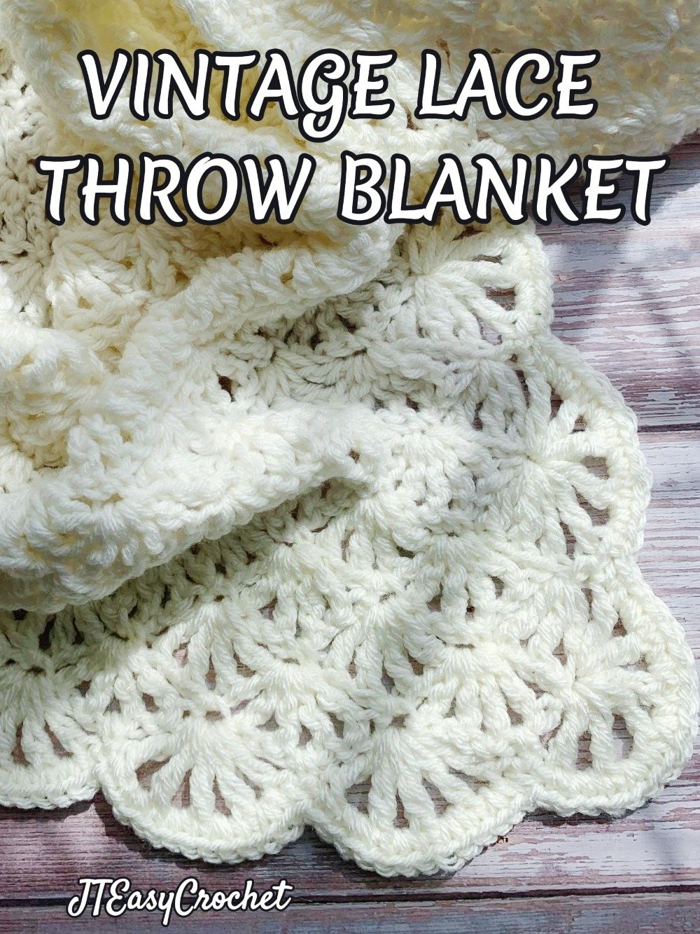 Retro Lace Throw Blanket Easy Crochet Pattern PDF Instant Download, Newborn Coming Home Carseat Stroller Cover Lap Afghan product image (5)