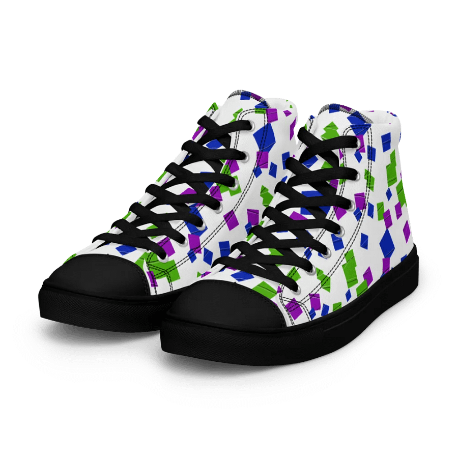 Glitchy High Top Canvas Shoes product image (7)