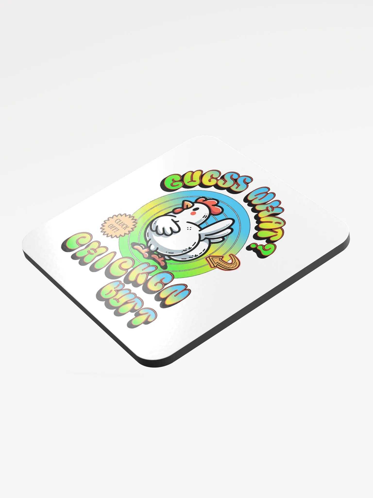 Guess What Chicken Butt Cheeky Chick Coaster Set product image (4)