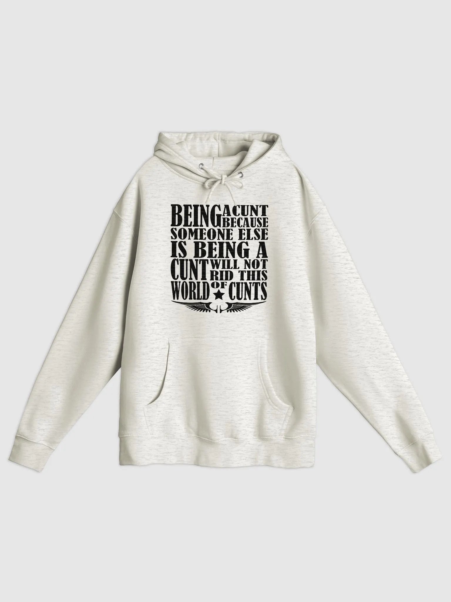 Stop Being A Cunt - Black Lettering - Lane Seven Premium Pullover Hoodie product image (1)