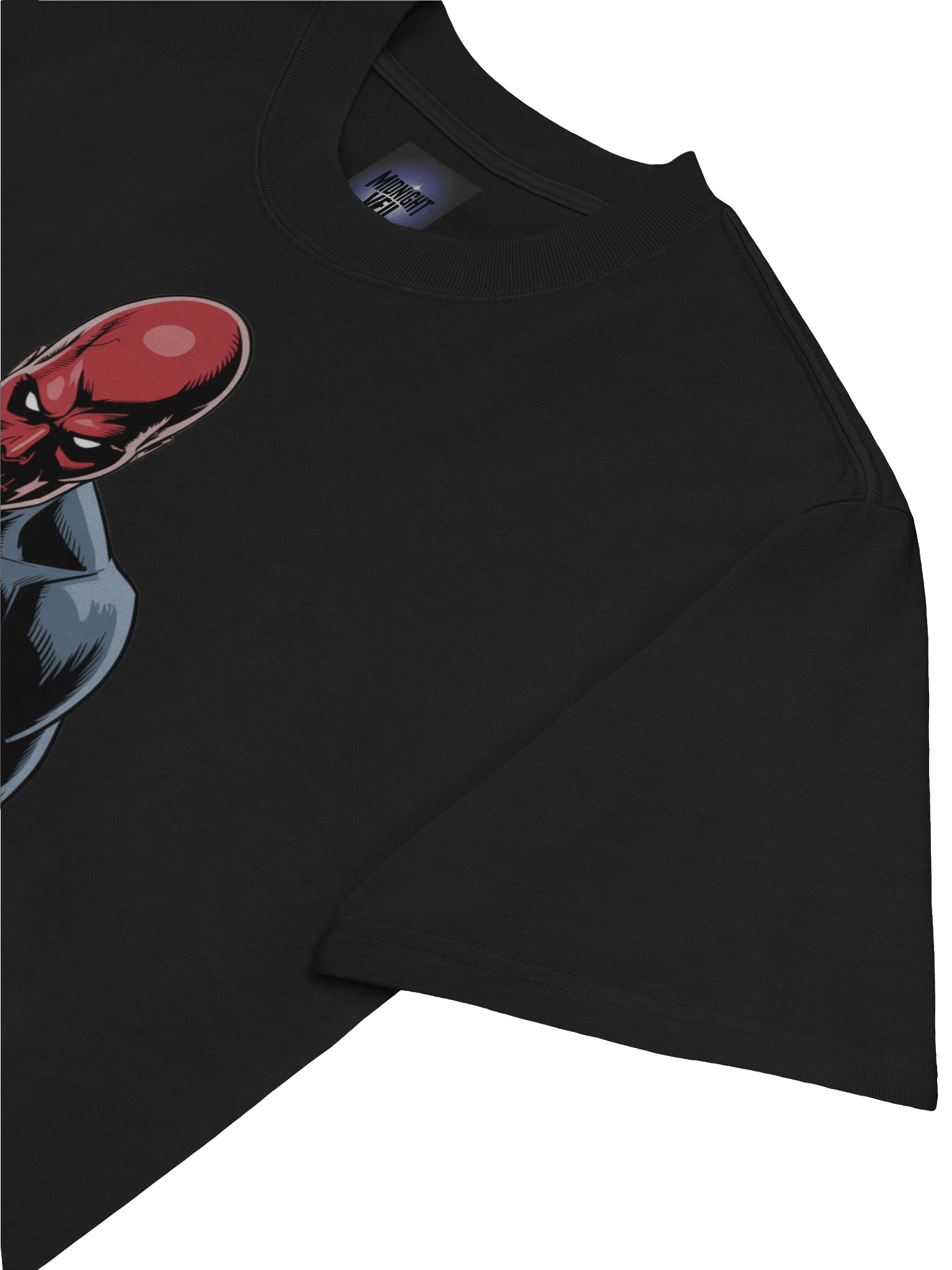Crimson Armour: Red Skull Oversized Faded T-Shirt product image (7)
