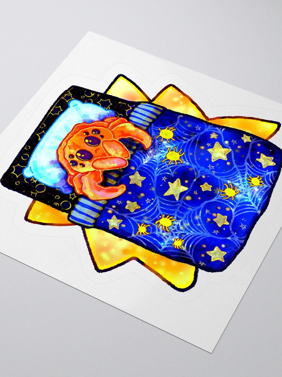 Sleepy Spider Sticker product image (3)