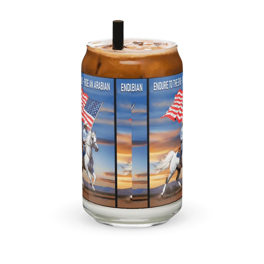 Arabian Rider Flag Glass product image (41)