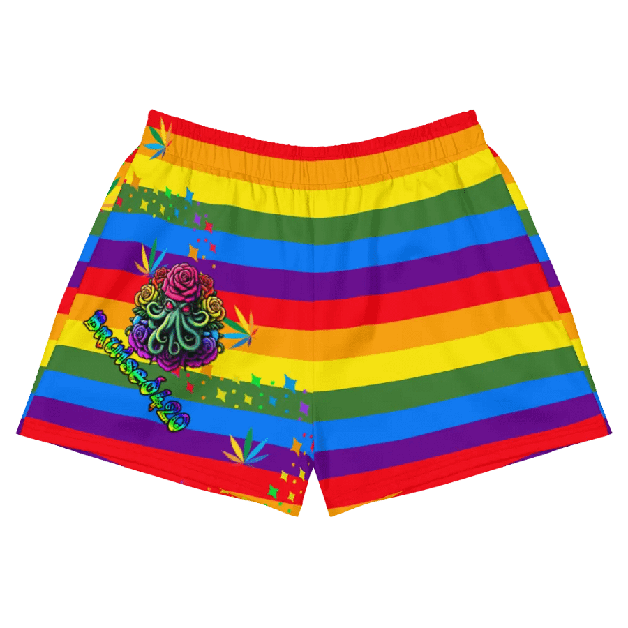 PRIDE Cthulhu Royalty Women's Athletic Short Shorts product image (8)