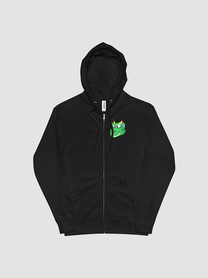 Happy Green Dragon Fleece Zip Up Hoodie product image (1)
