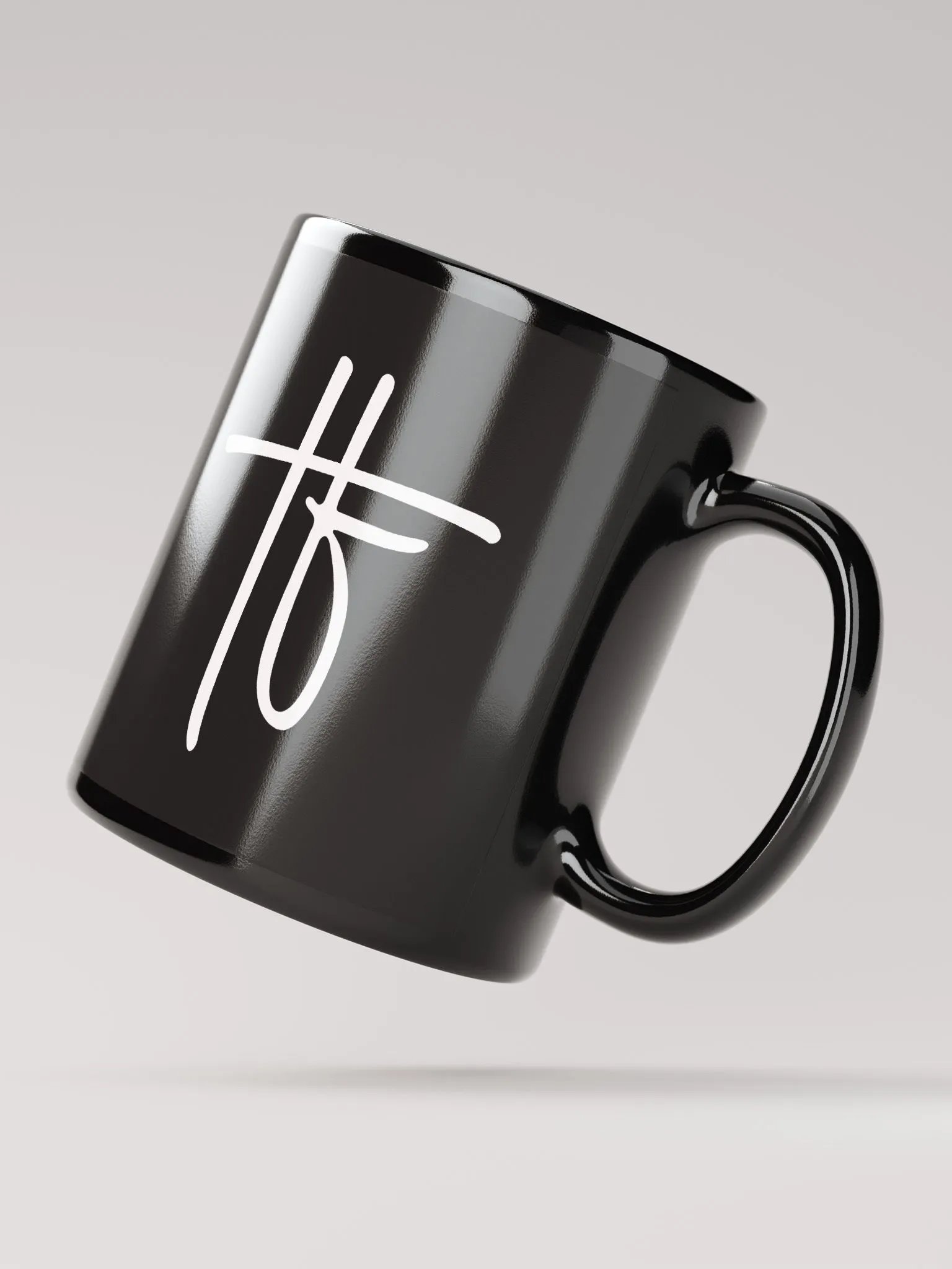 TF Black Glossy Mug product image (2)