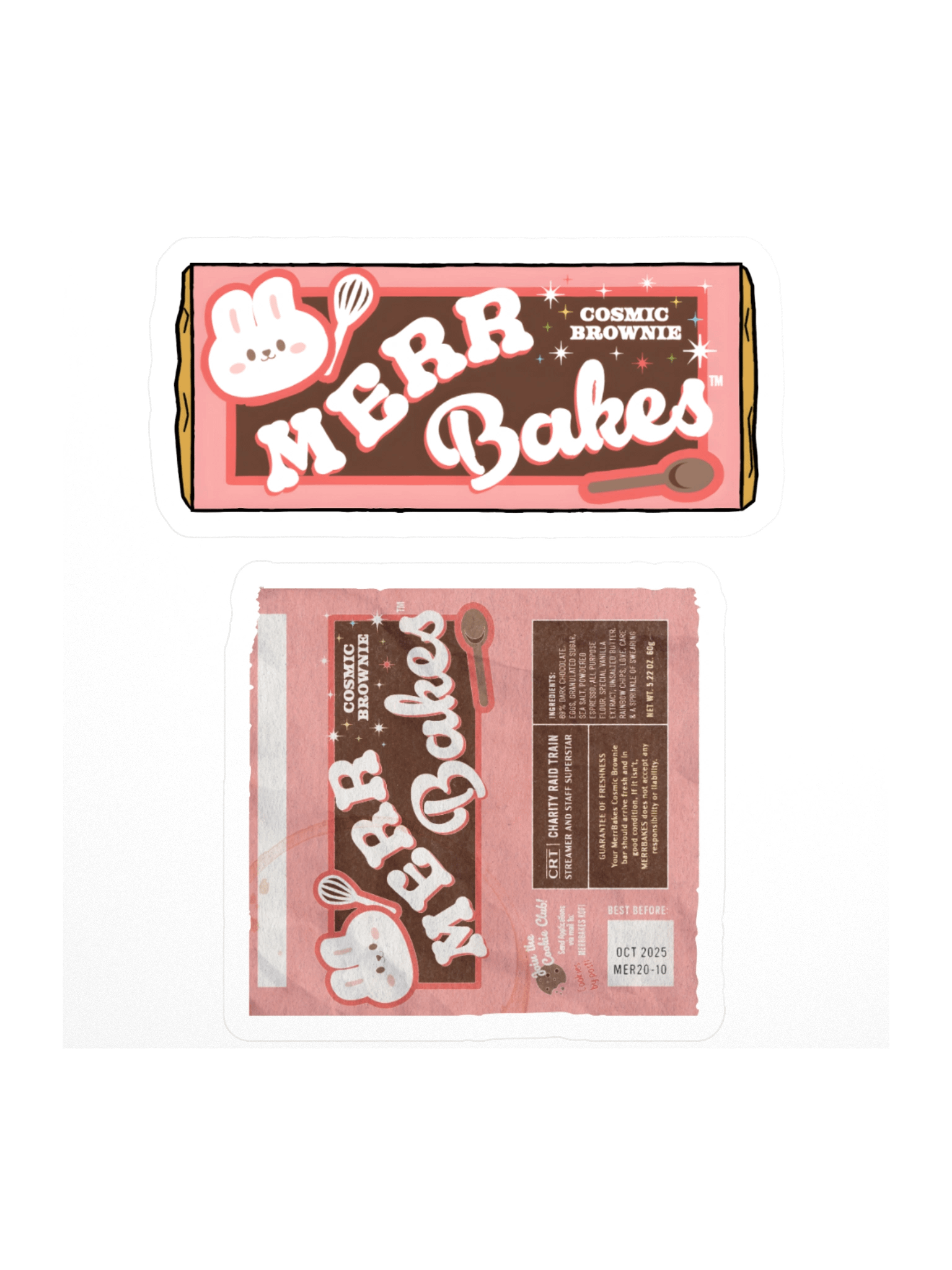 Merr's Cosmic Brownie Sticker Duo | MerrBakes product image (2)