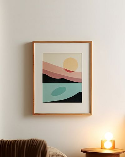 New mountain sunset painting print is live on my Etsy shop! ✨ 

BrookeAbstractArt.etsy.com

#vancouverartist, #abstractart, #...