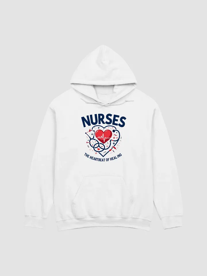 Heartbeat, Healing, stethoscope, nurses Hoodie product image (3)