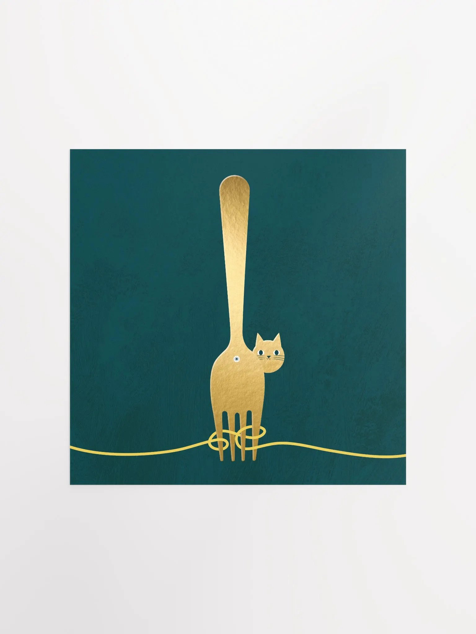 Fork and Spaghetti Art Print product image (1)