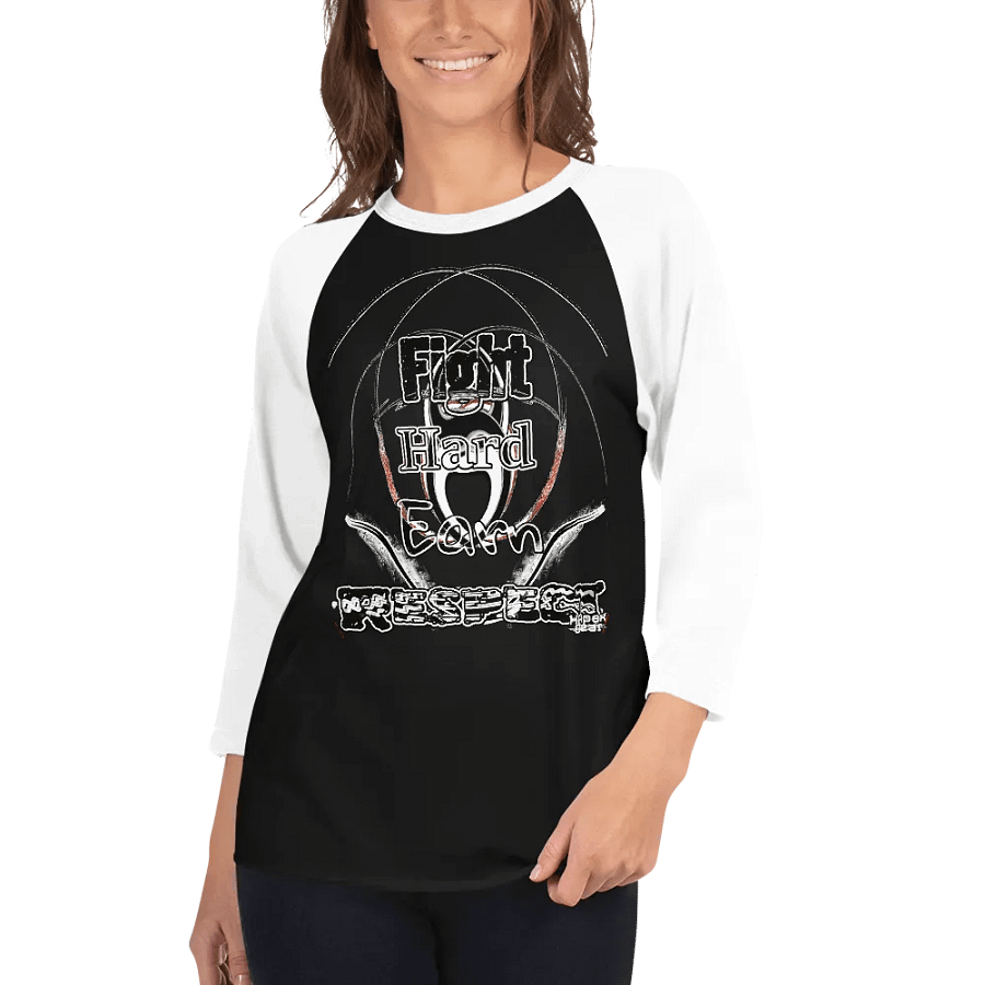 Fight Hard Earn Respect - Fine Jersey Raglan Tee product image (3)