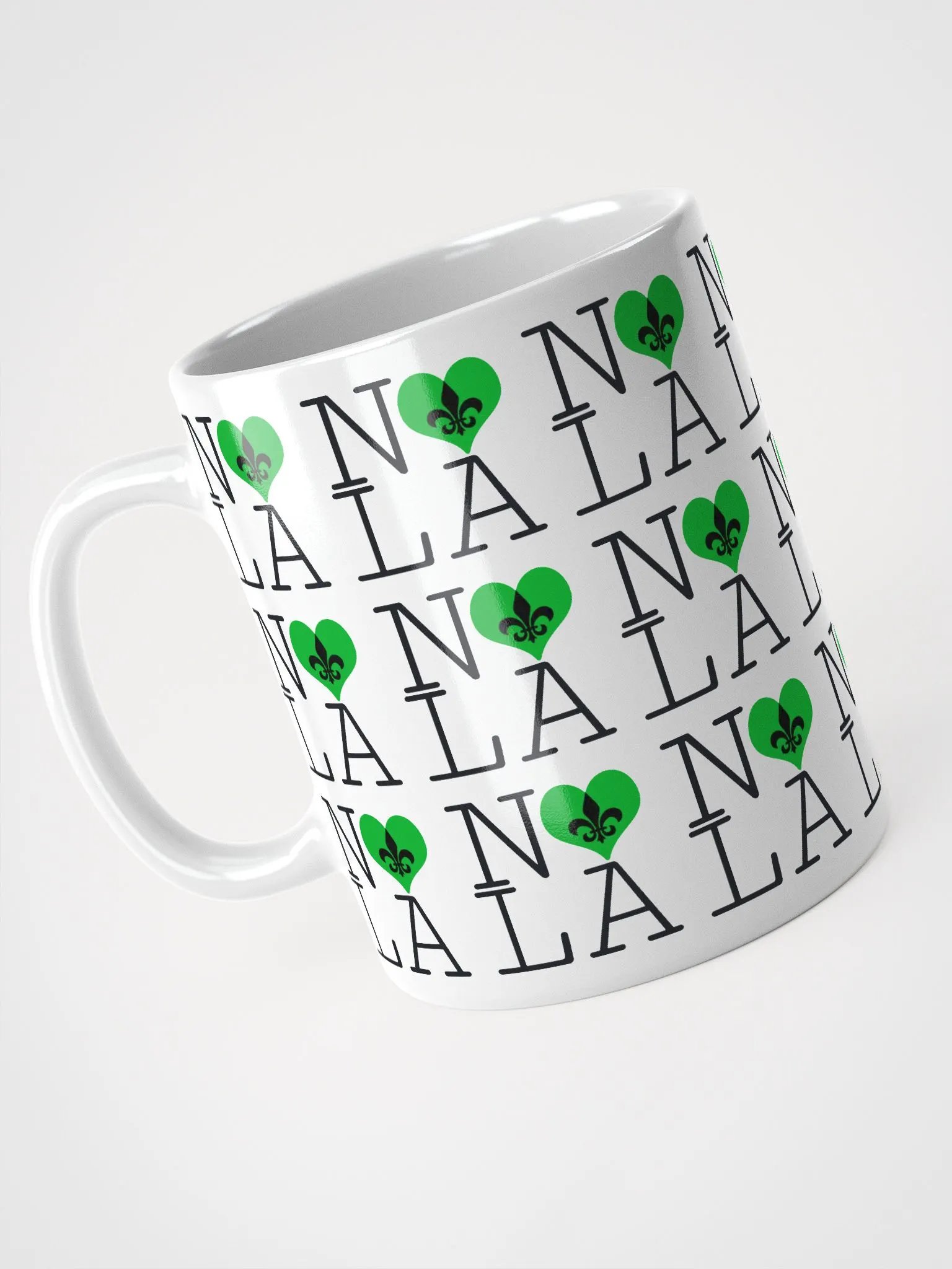 I LOVE NOLA **LEGACY MUG** (GREEN HEART FULL INFINITY) product image (3)