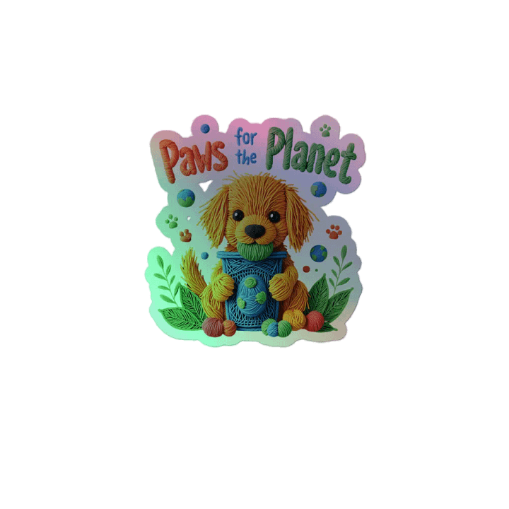 Paws for the Planet Holographic Sticker Sheet product image (2)