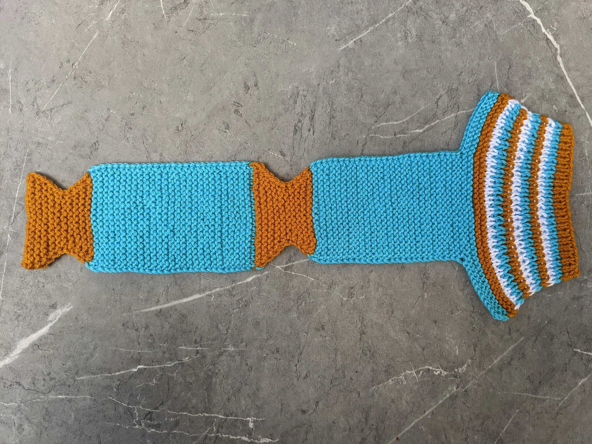 Flat Knit Two-Needles Slipper Socks Pattern product image (4)