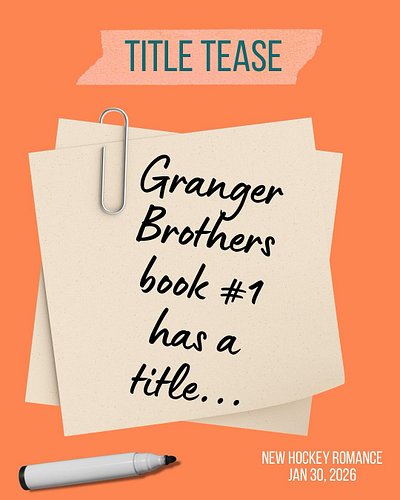 Release date: Jan 30, 2026
Cover colour: orange 
Title: _ _ _ _ _ _ _ 
_ _ _ _ _ _ _ _ _ _ _ _

#hockeyromance #hockeybooks #...
