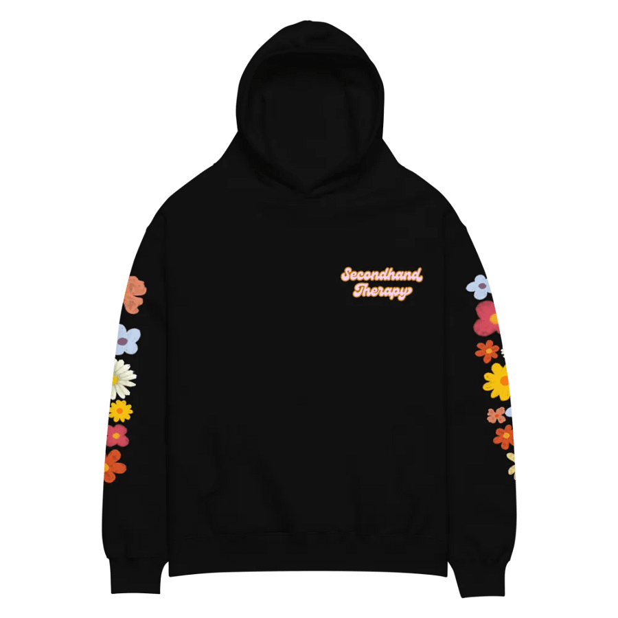 Floral Hoodie (Black) product image (1)
