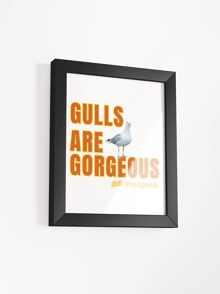 Gulls are Gorgeous - Gull Propaganda Framed Print product image (57)