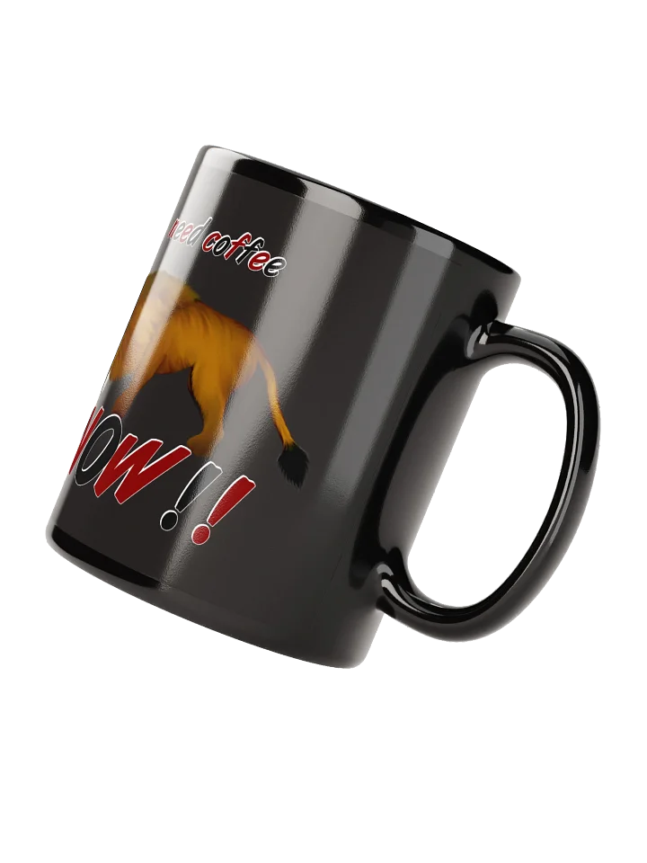 Roaring Lion 'Need Coffee NOW!!' Black Glossy Mug product image (3)