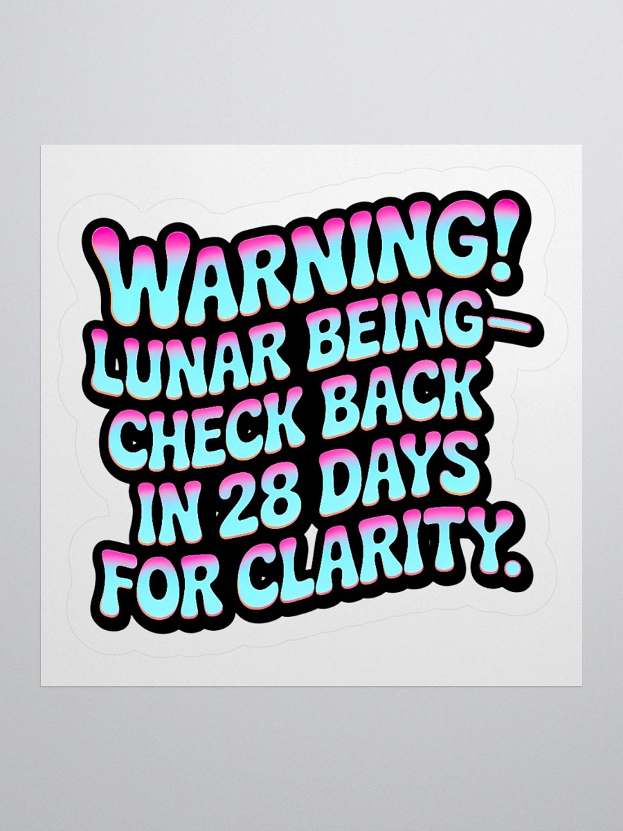 Retro Lunar Being Reflector Sticker product image (1)