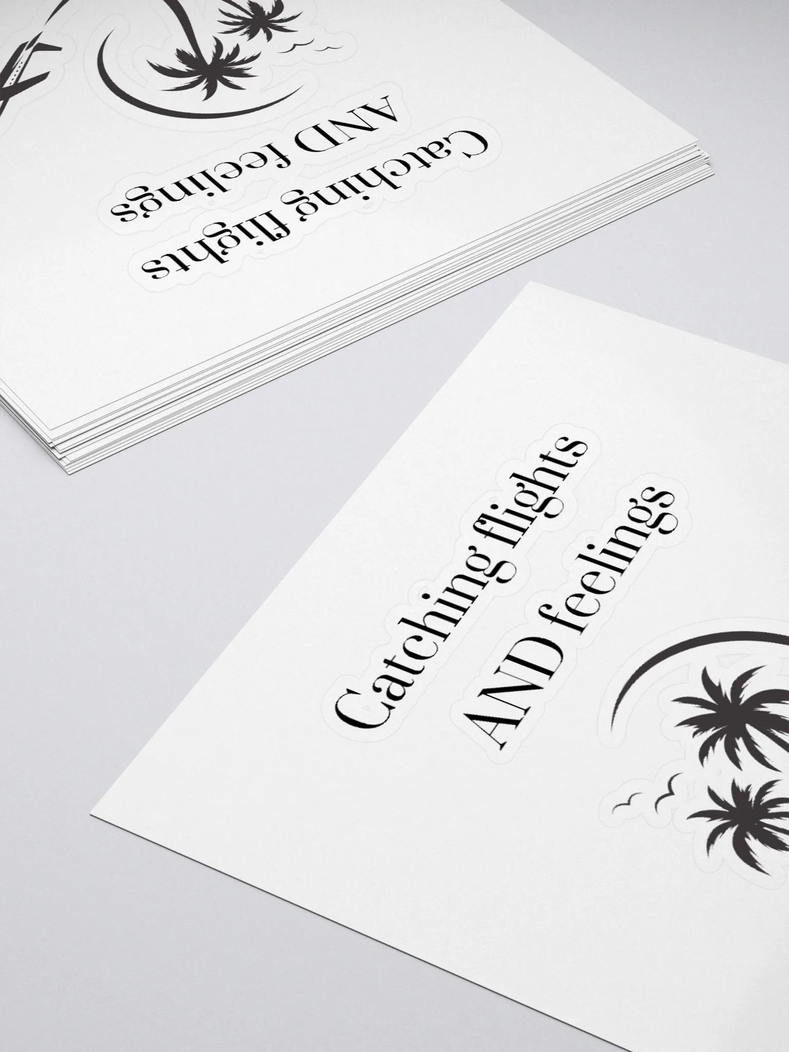 Catching Flights AND Feelings Kiss Cut Stickers product image (15)