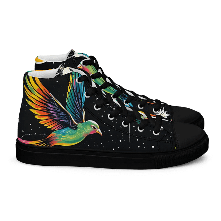 Celestial Flight women's High Top Canvas Shoes product image (2)