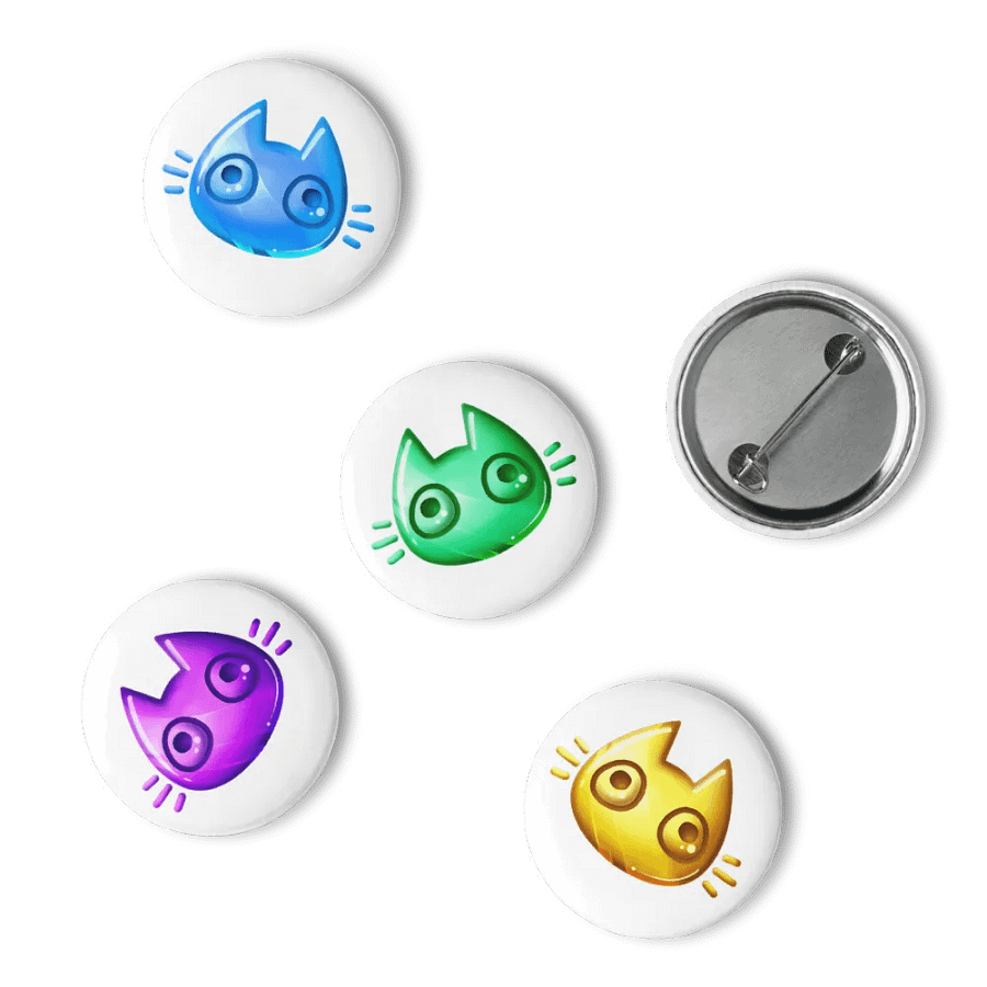 Colour Cat Face Buttons product image (6)