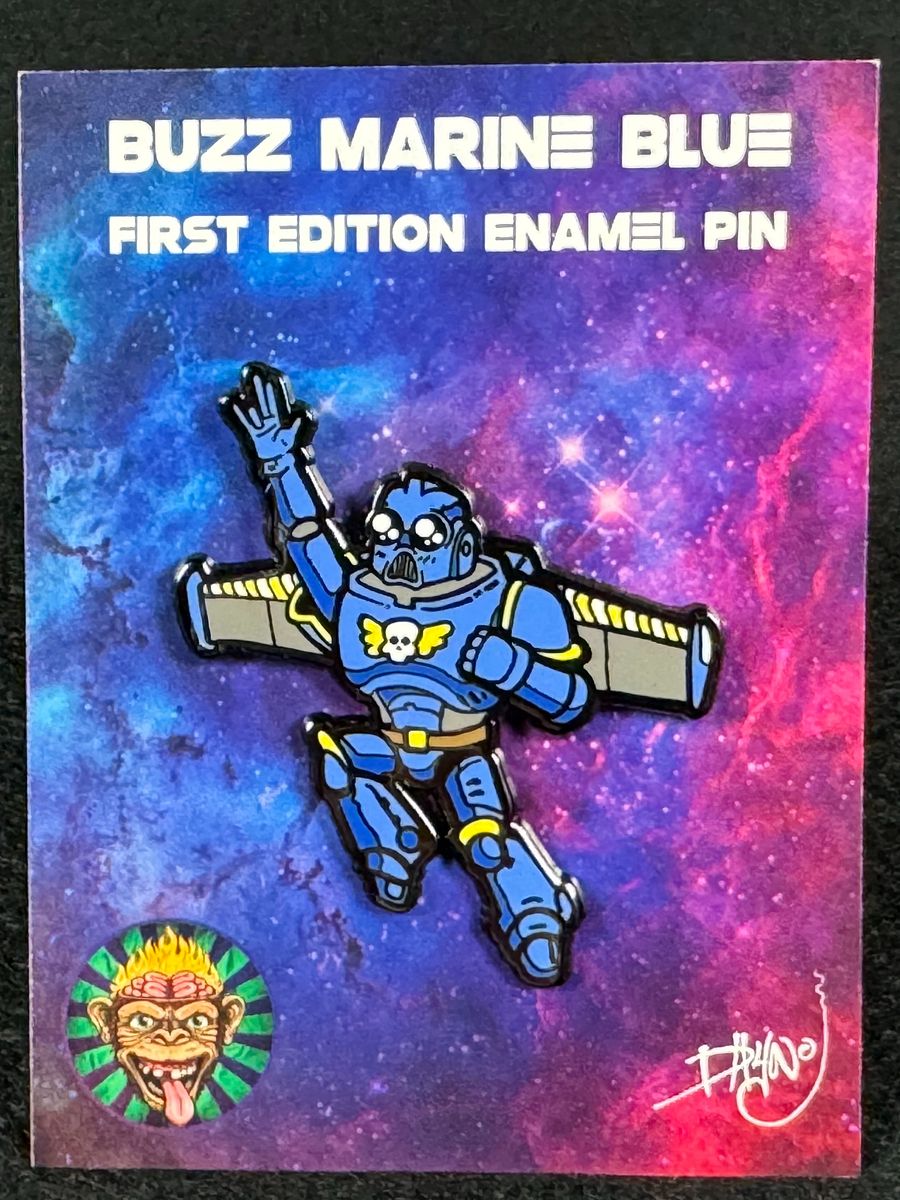 Buzz Space Marine Blue 2'' Enamel Pin product image (1)