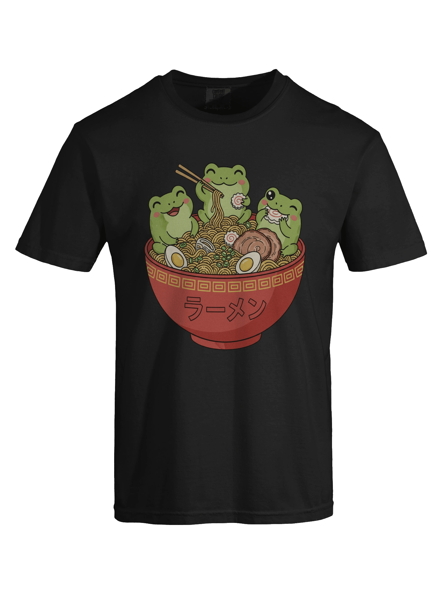 Adorable Frog Trio Ramen Kawaii Japanese Style T-Shirt product image (59)
