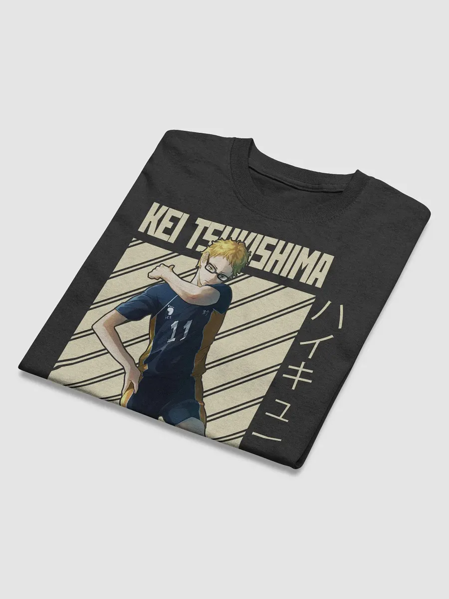 Haikyuu!! Kei Tsukishima Volleyball Pose T-Shirt – Gildan Heavyweight product image (4)