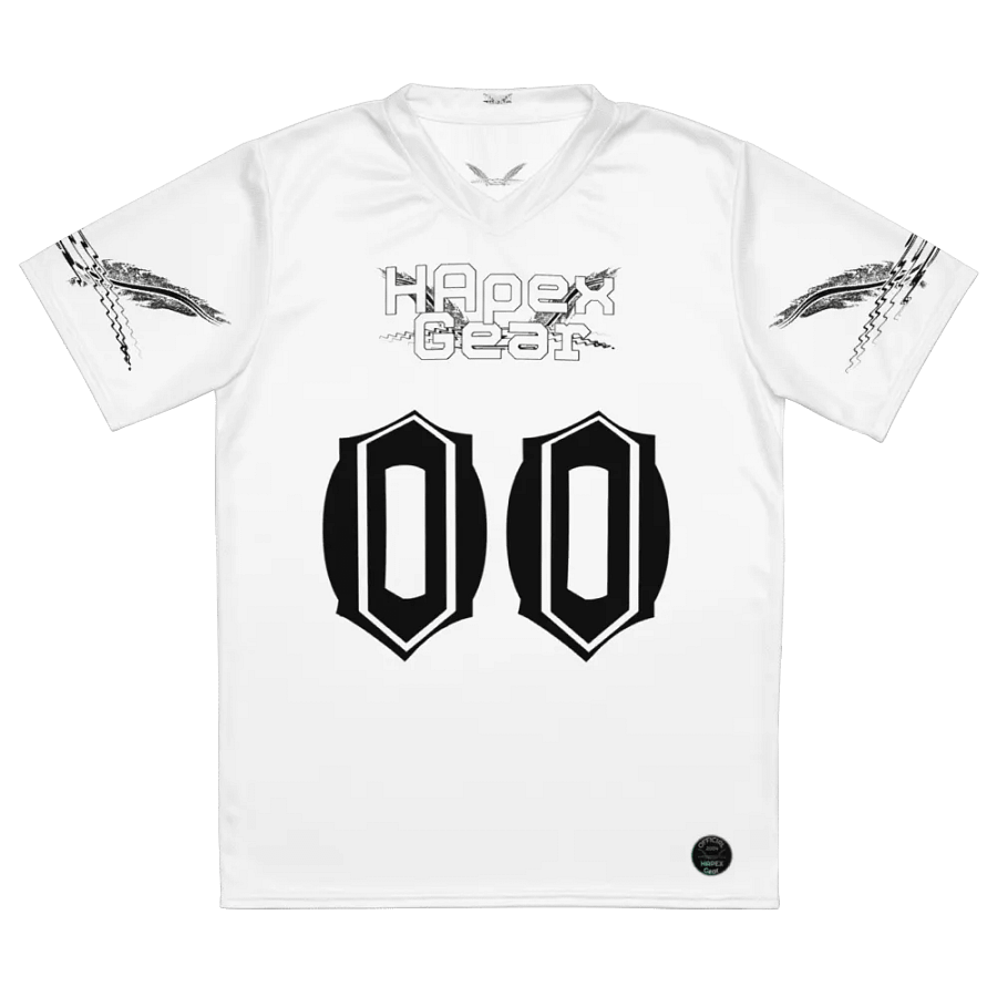 Capital Duranleau - White - Recycled Unisex Sports Jersey - White HApex Gear Black Logo product image (2)