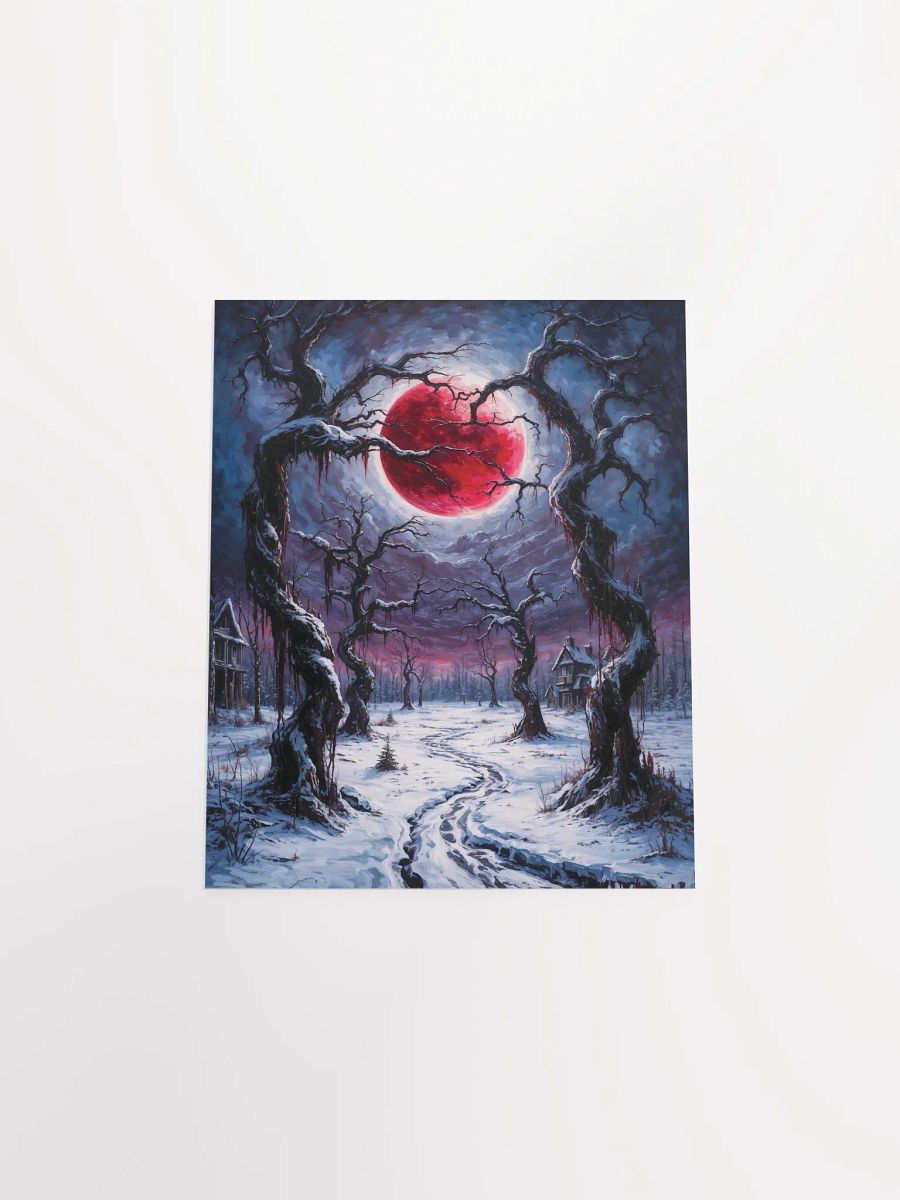 Crimson Moonlit Winter Poster product image (22)