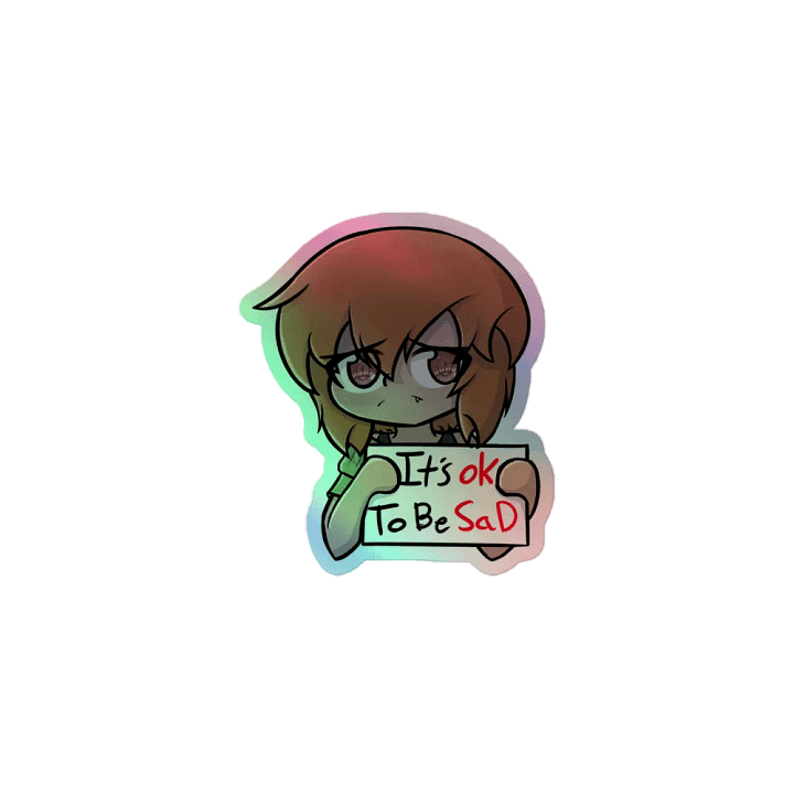 Miko: its okay to be sad Holo-Sticker! product image (1)
