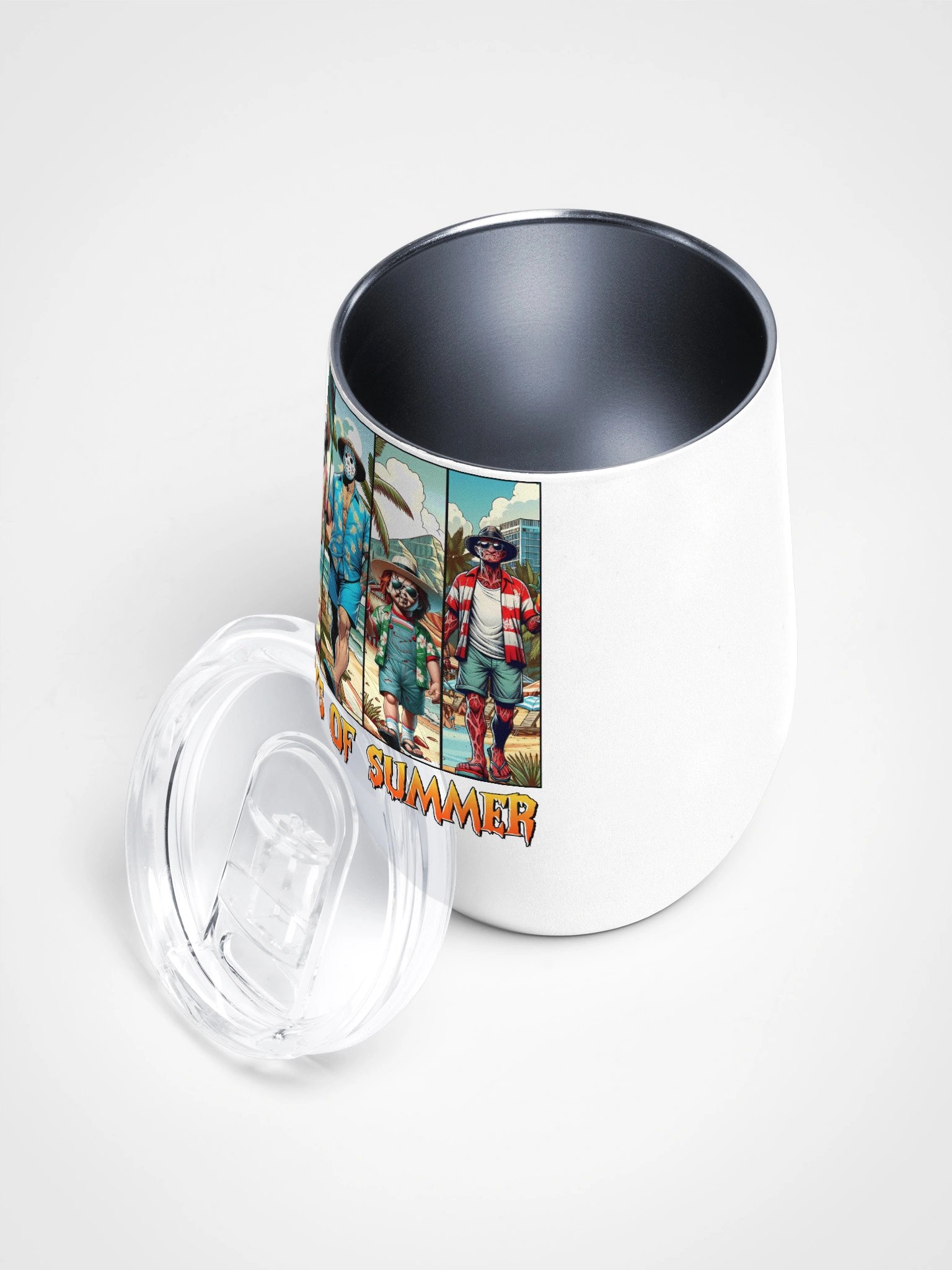 Horror Summer Vibes Wine Tumbler product image (3)