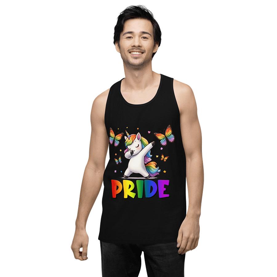 Rainbow Pride Dab Unicorn Tank Top product image (2)