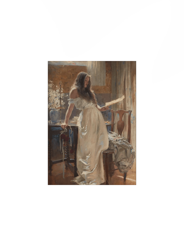 "Go Lovely Rose! Tell her that Wastes her Time and Mine" by Herbert James Draper Poster product image (1)