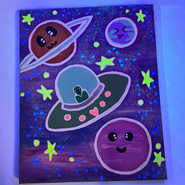 Interstellar K4w411 8x10 painting on canvas product image (1)