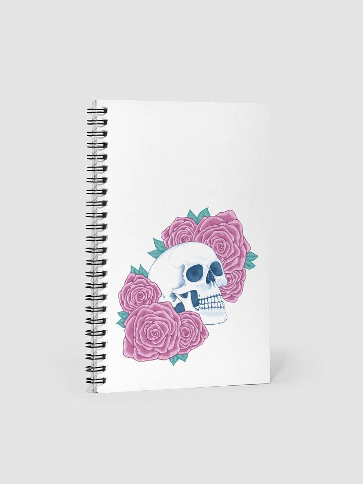 Floral skull notebook product image (1)