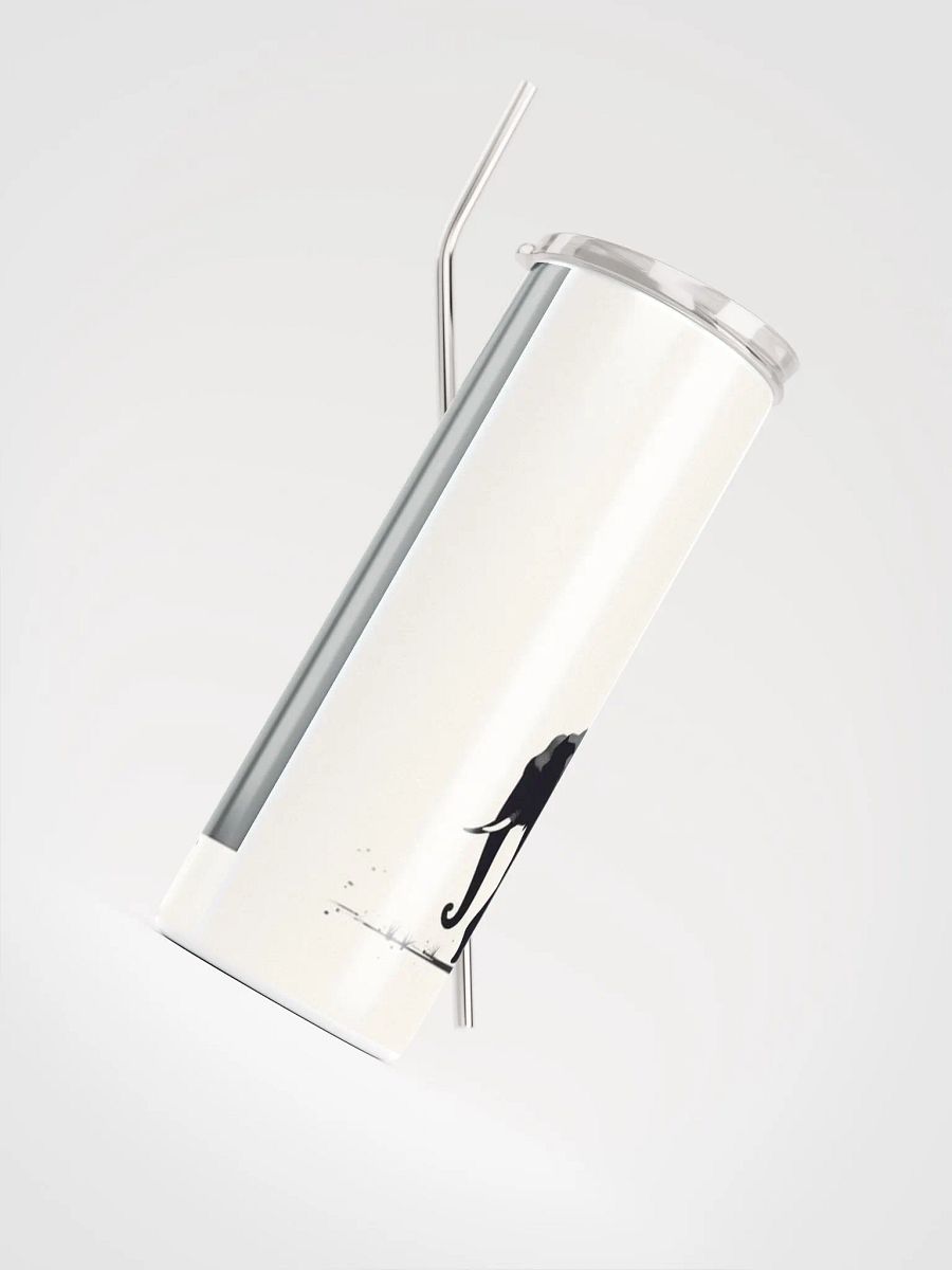 Monochrome Stainless Steel Water Bottle - Elephant product image (4)