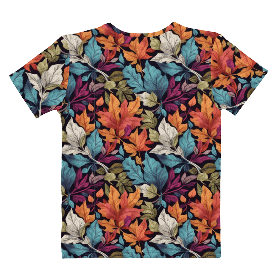 Leaf Pattern All Over Print T-shirt product image (9)