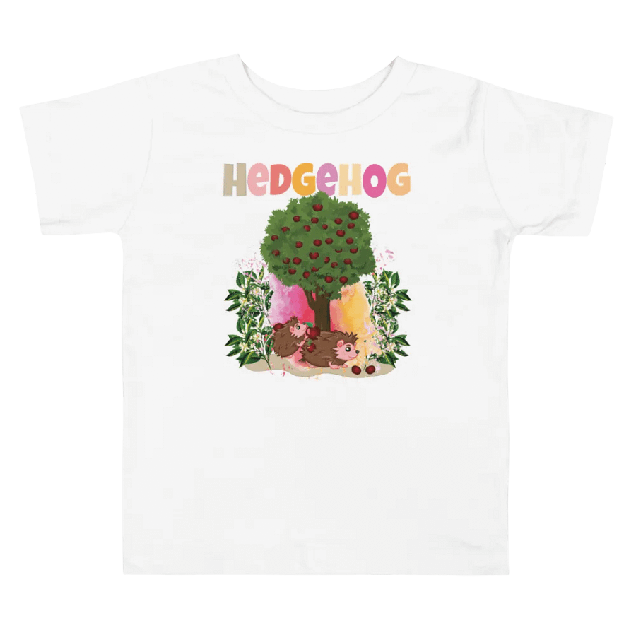 Hedgehog Cute Colorful Funny Bella +Canvas Toddler T-Shirt – Fun Gift for Kids product image (3)