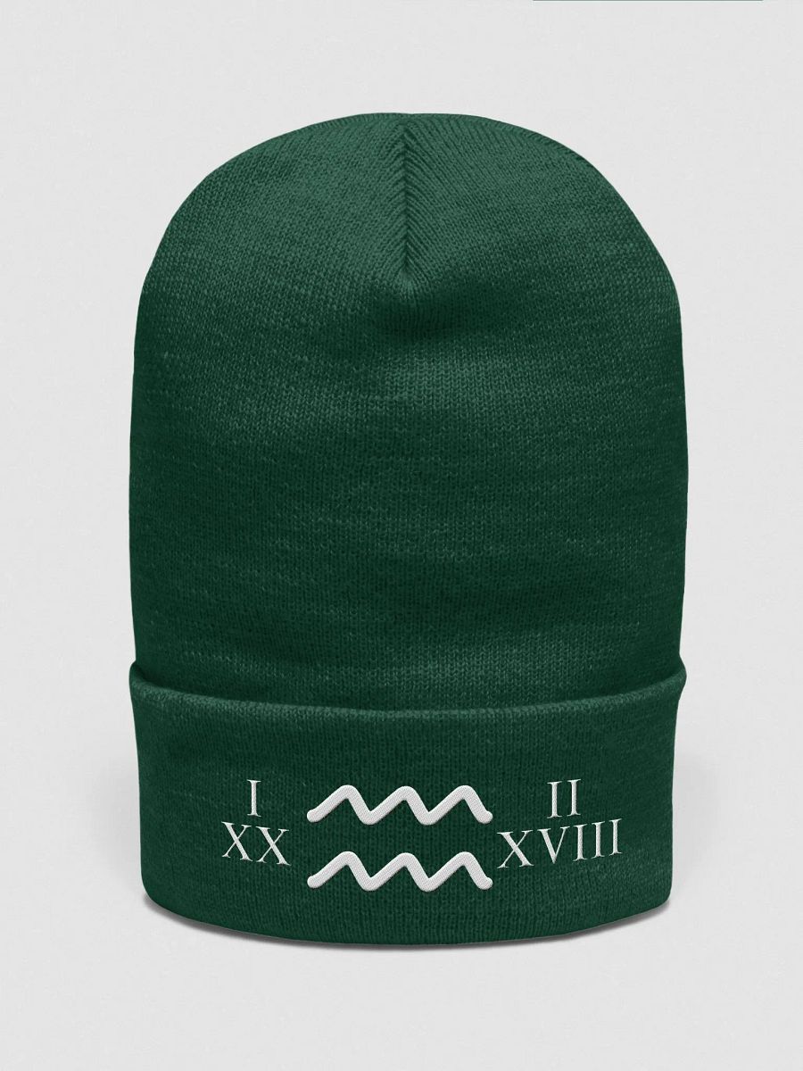 "Aquarius Vision: Waves of Change" Dynamic Motion Embroidered Beanie product image (1)